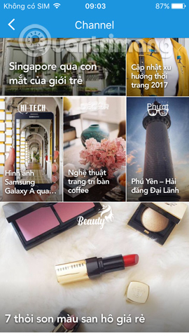 Các chủ đề trên Channel