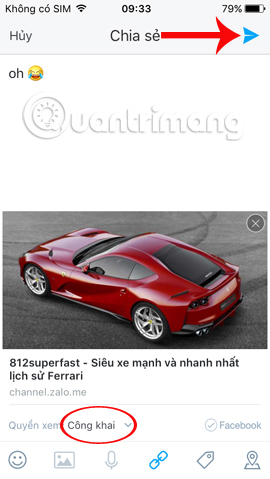Giao diện đăng bài viết
