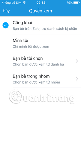 Thiết lập quyền xem cho bài viết