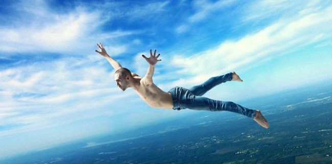 Điều chỉnh hướng rơi với tay chân dang rộng  Điều chỉnh hướng rơi với tay chân dang rộng