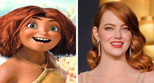 Eep Crood và Emma Stone