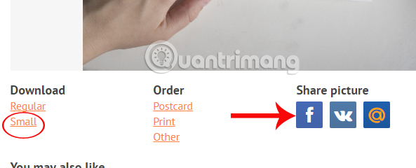 Chia sẻ hình ảnh trên PhotoFunia