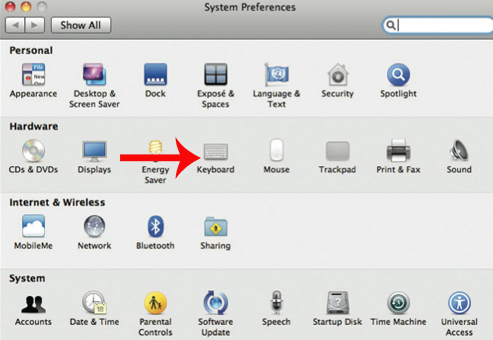 Nhấn chọn Keyboard Nhấn chọn Keyboard