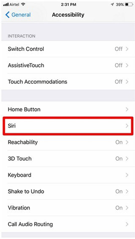 Tùy chỉnh Siri trên thiết bị