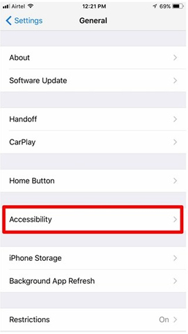 Trợ năng trên iOS 11