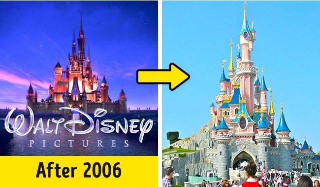 Tòa lâu đài trên logo của Walt Disney
