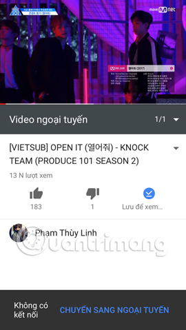 Xem video Youtube chế độ offline