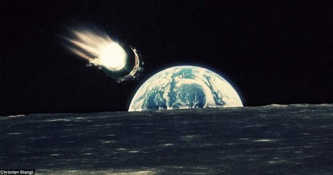 Trở lại giây phút lịch sử khi tàu vũ trụ NASA đổ bộ lên Mặt Trăng qua thước phim tái tạo từ hơn 14.000 bức ảnh