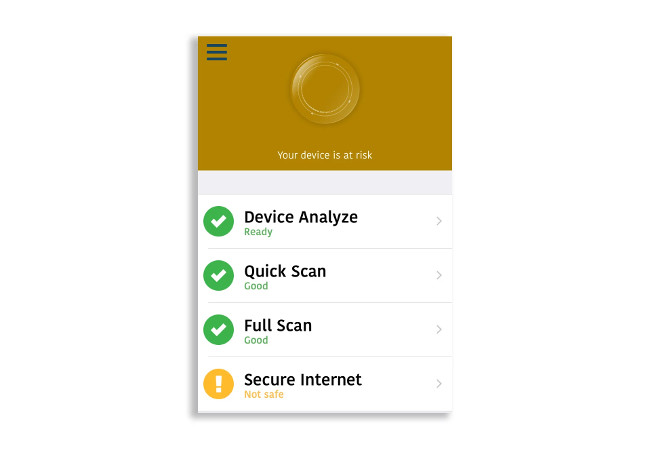App sẽ cố bắt chước các ứng dụng quét virus trên máy tính