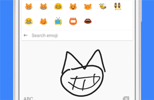 Vẽ trực tiếp emoji trên Gboard Vẽ trực tiếp emoji trên Gboard