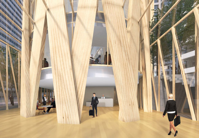 Những hàng rào gỗ ở bên trong 