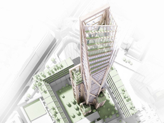 Dự án xây dựng tòa nhà 80 tầng bằng gỗ