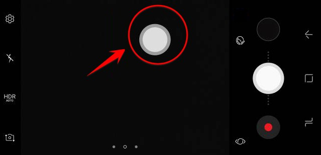 Nút Camera trợ năng trên giao diện 
