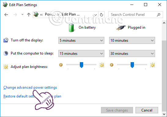 Thiết lập cài đặt nâng cao