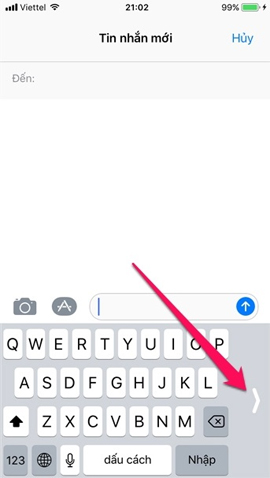 Chuyển về bàn phím mặc định
