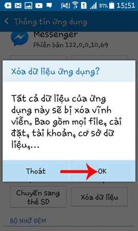 Dữ liệu ứng dụng trên Messenger Dữ liệu ứng dụng trên Messenger