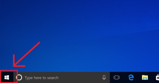 Nhấn chọn logo Windows