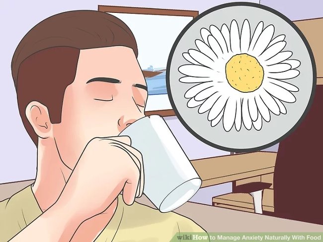 Uống trà hoa cúc