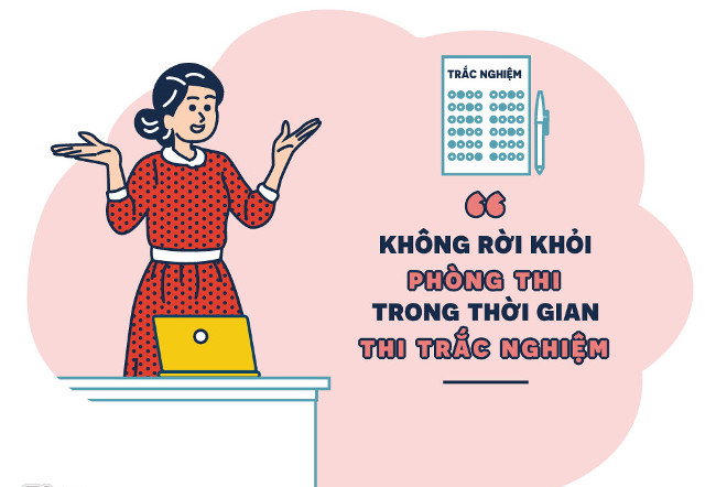 Không rời khỏi phòng thi trong thời gian thi trắc nghiệm Không rời khỏi phòng thi trong thời gian thi trắc nghiệm