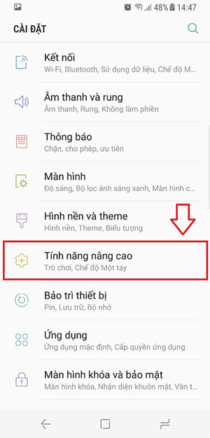Tính năng nâng cao trên S8
