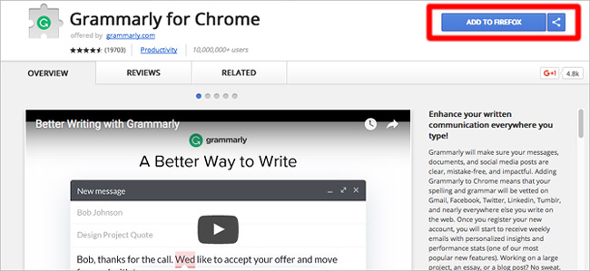 WebExtensions giúp cài add-on Chrome trên Firefox WebExtensions giúp cài add-on Chrome trên Firefox
