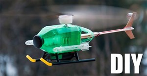 Hướng dẫn cách làm mô hình máy bay trực thăng từ vỏ chai nhựa cực đơn giản