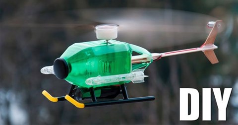 Hướng dẫn cách làm mô hình máy bay trực thăng từ vỏ chai nhựa cực đơn giản
