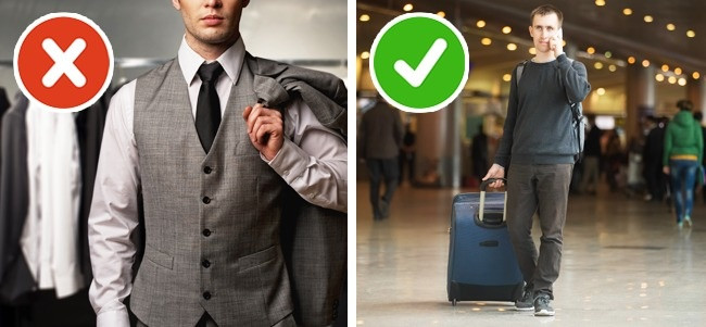 Hãy chọn trang phục thoải mái khi đi máy bay