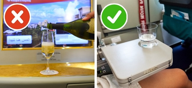 Lựa chọn thực phẩm thông thái trên chuyến bay