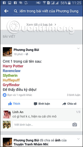 Hiệu ứng phép thuật trên ứng dụng Facebook