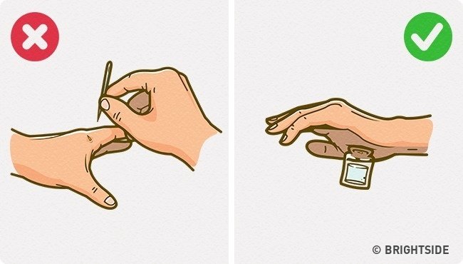 Nhanh chóng lấy dằm, gai đâm vào thịt