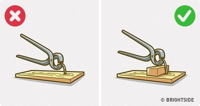 Cách rút một cây đinh dài