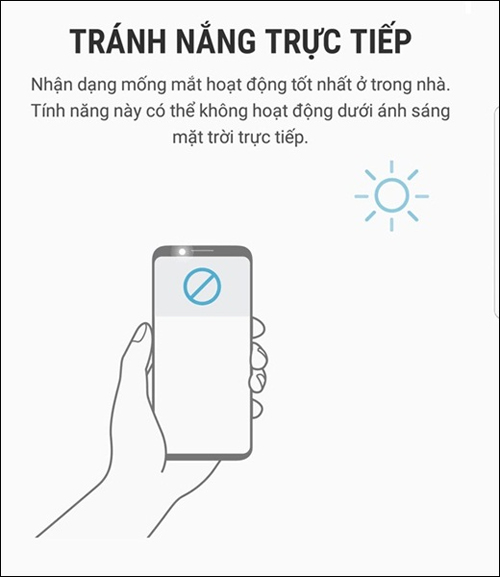 Tránh ánh nắng gay gắt