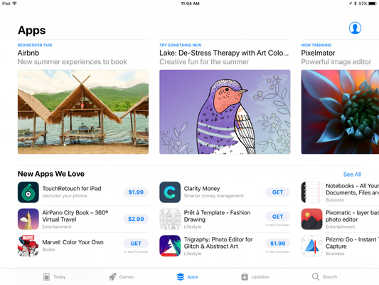 Tab ứng dụng trong App Store