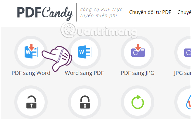 PDF Candy convert PDF sang Word