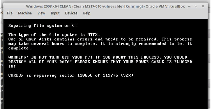 Quá trình mã hóa tập tin của Petya