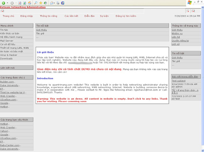 Quản trị mạng 2003