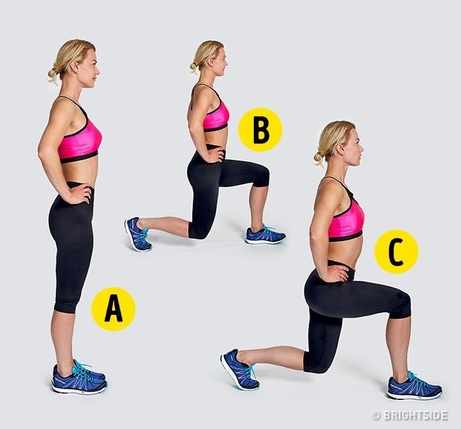 Động tác bước ngồi (Lunge)