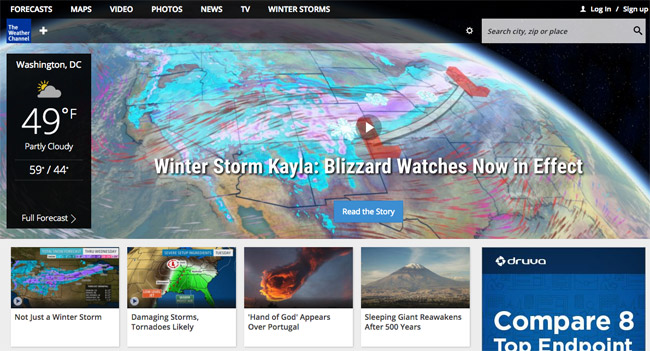 Weather.com bây giờ