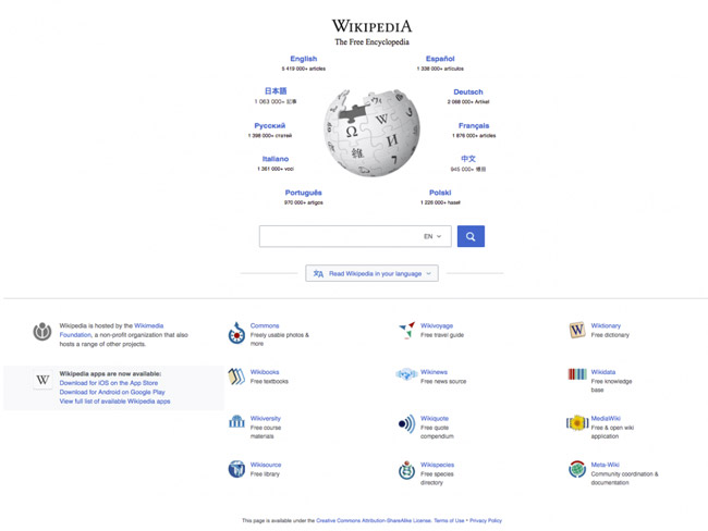 Wikipedia bây giờ