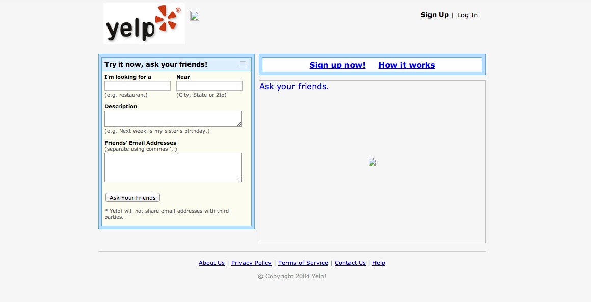 Yelp năm 2004
