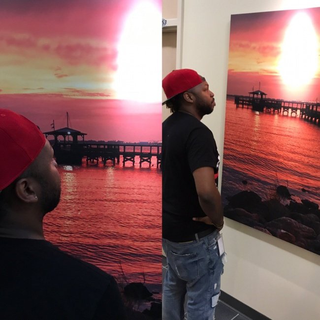 "Vẻ đẹp kỳ ảo tại bến tàu."