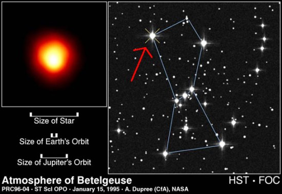 Ngôi sao khổng lồ đỏ Betelgeuse Betelgeuse là một ngôi sao khổng lồ đỏ sáng thứ hai trong chòm sao Orion
