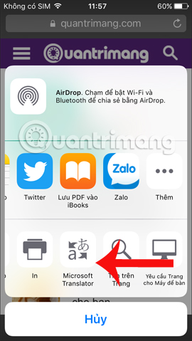 Xuất hiện ứng dụng Microsoft Translator
