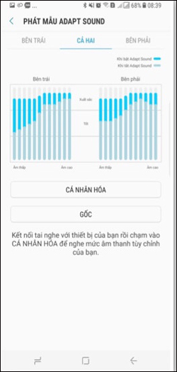Điều chỉnh âm thanh tai nghe