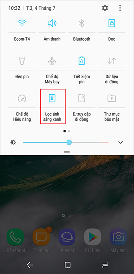 Điều chỉnh thời gian chế độ Lọc ánh sáng