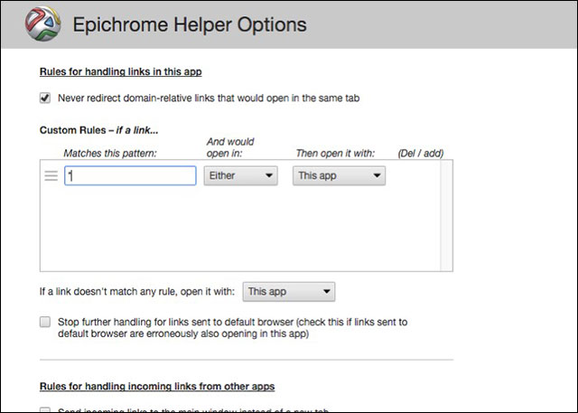 Thêm link cùng thao tác với đường link 