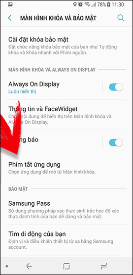 Phím tắt ứng dụng