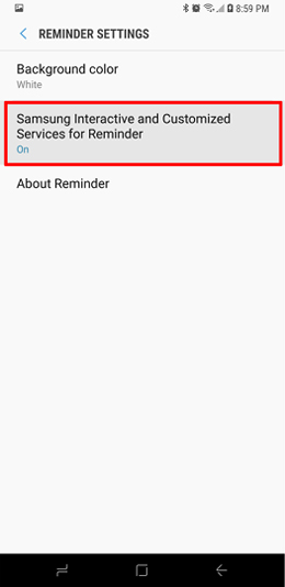 Reminder Settings 
