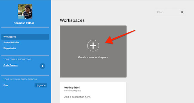Màn hình Workspace